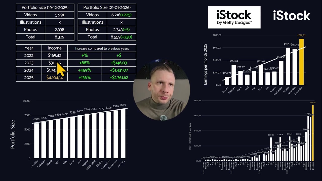 GettyiStock 2025 Stock Footage and Stock Photography Earnings $4.104,14