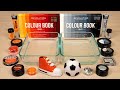 ORANGE Vs BLACK WHITE Slime Coloring And Mixing With Makeup ASMR Satisfying Slime Video 146
