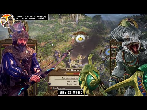 TOTAL WAR WARHAMMER 2 HUNTSMARSHALS EXPEDITION VS ITZA