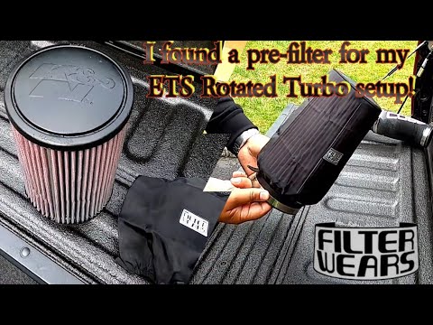 Filterwears Pre-Filter for my ETS Rotated Intake setup with the K&N Universal Airfilter RE-0870