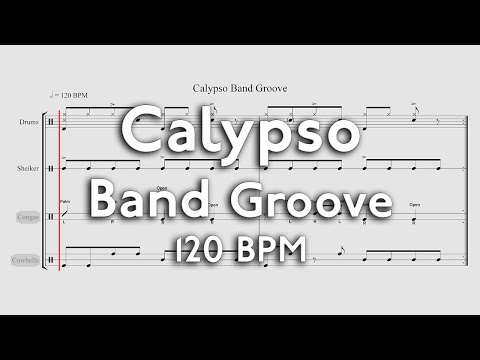 Calypso Band Groove in 120 BPM - 10 min of arranged music