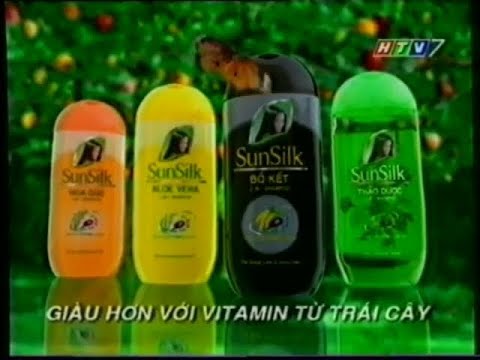 Dầu gội SunSilk công thức mới (Giàu hơn với Vitamin từ Trái cây) (South Ver.) 30s - Vietnam, 1999