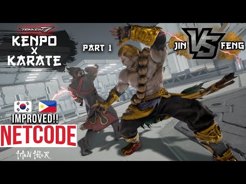 Improved Netcode! PH VS KOREA - Tekken 7 - THE BEAST Feng Wei  [TiTAN_THOR] VS Jin [10's DoMa] 1