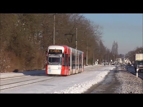 Mit Bus und Bahn durch das verschneite Krefeld - Februar 2021 | #109