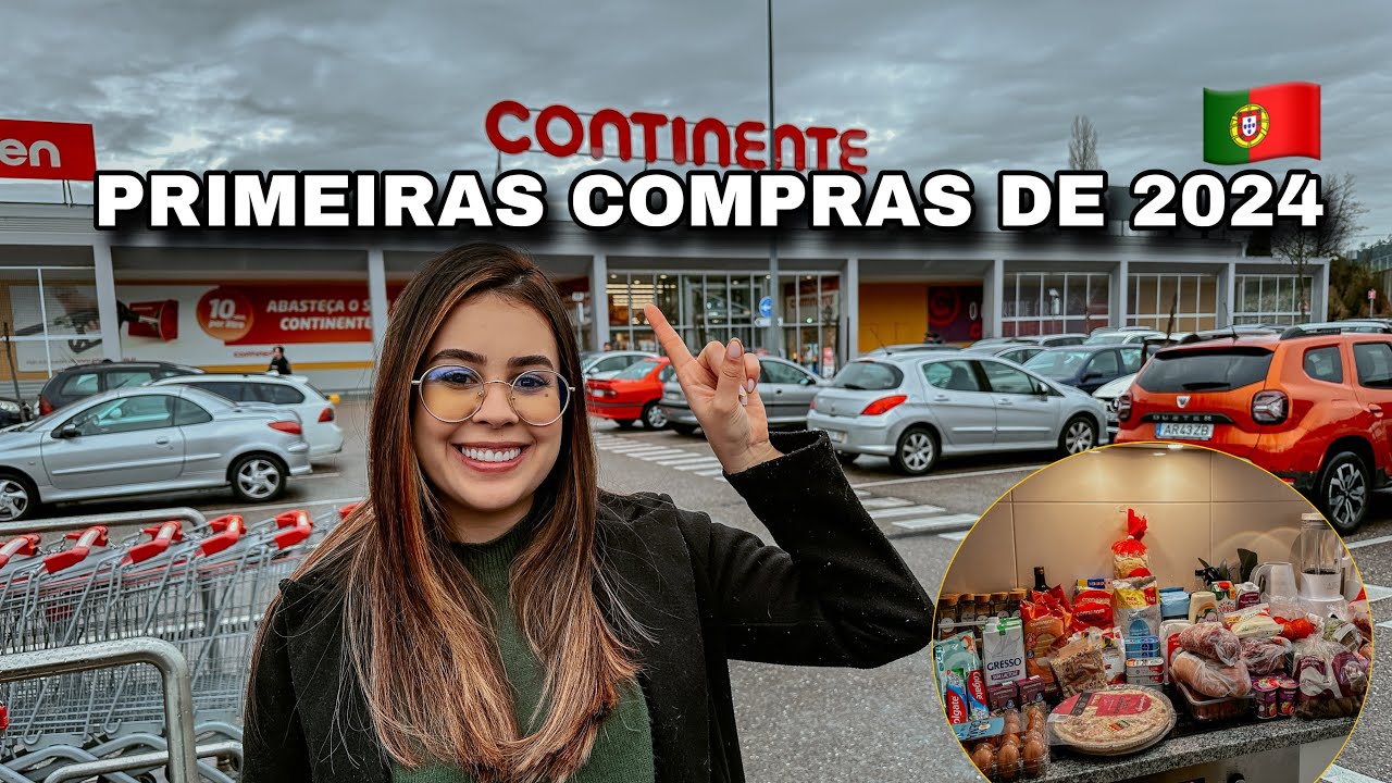 NOSSA PRIMEIRA COMPRA DE SUPERMERCADO EM PORTUGAL 2024
