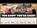 Nirvana You Know You Re Right Guitar Tab Lesson Cover Tutorial