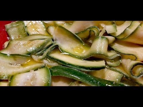 CARPACCIO DI ZUCCHINE IN 5 MINUTI E 1 SOLO INGREDIENTE con #videoricetteinsieme