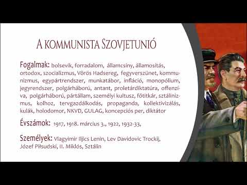 A kommunista Szovjetunió (Középszint)