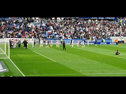 penalty de lacazette qui donne la victoire contre Montpellier.