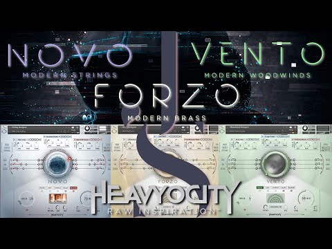 Hybrid Designer Orchestra! NOVO, FORZO and VENTO - The Heavyocity Modern Orchestra.