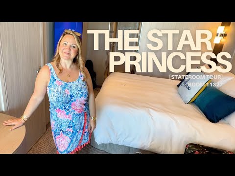 Thumbnail for Star Princess Stateroom Tour | Deluxe Balcony Cabin 11327 on the Maiden Voyage! #princesscruiseship