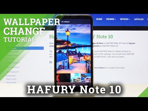 How to Choose Wallpaper in HAFURY Note 10 – Personalize Home Screen