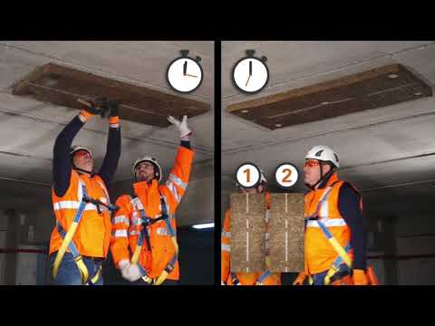 Mineral Wool installation - Ramset TrakFast 800 vs Traditional Method