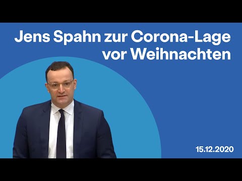 Jens Spahn zur Corona-Lage vor Weihnachten