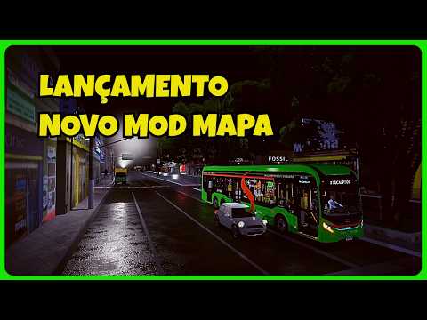 🟢Proton Bus Simulator | Novo Mod Mapa SP Área 7 Fictício V3 Fase 4 Com GPS e Semáforos | PBS