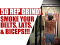 50 Rep Back, Shoulders, & Biceps GRIND! | Chandler Marchman