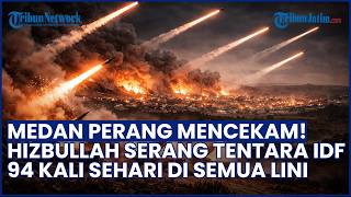 MEDAN TEMPUR MENCEKAM! Hizbullah Serang Tentara Israel 94 Kali Sehari di Semua Lini