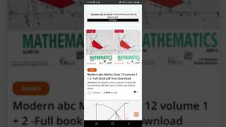 Modern abc Maths Class 11 volume 1 + 2  -Full book pdf free download