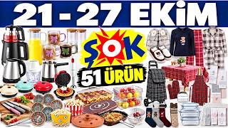 ŞOK 21-27 Ekim 2026 Aktüel Ürünler Kataloğu 🛒 51 Ürün! Mutfak, Ev Tekstili ve Ço