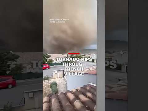 Tornado rips through French village