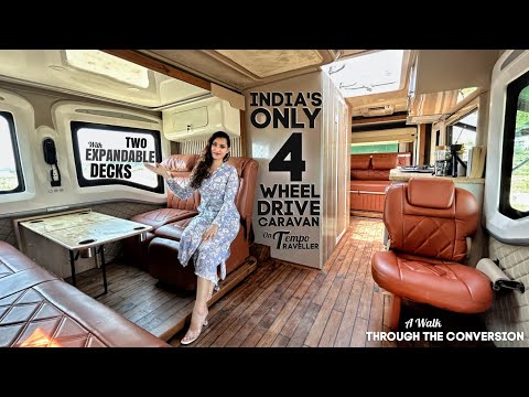 Tour India's ONLY Double Expansion 4 WHEEL DRIVE Caravan on #TempoTraveller | Motorhome Adventures