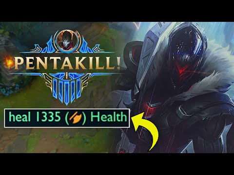 Jhin but I heal to FULL HP everytime I get a kill with this NEW SECRET BUILD for him.mp4