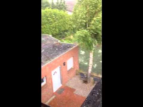 Hagelunwetter in Sehnde / Hannover am 27.07.2013