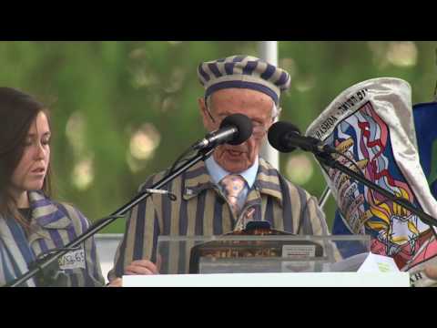 MOTL Birkenau 2016 #16 Speech Survivor Edward Mosberg & My Yiddishe Mama – Dudu Fisher & Cantor S