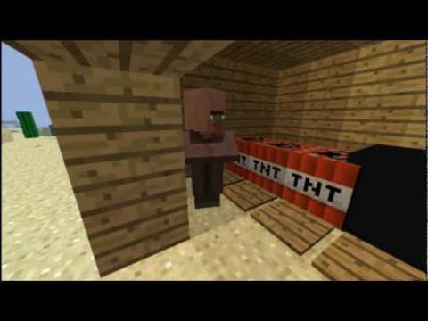 MineCraft- Best 2 Ways to Kill Npc villagers