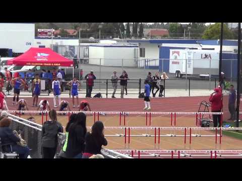 JVB 110m Hurdles vs Fountain Valley 4-22-15 - Los Alamitos Boys