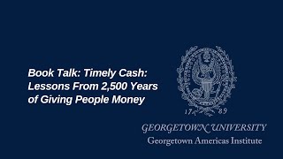 Book Talk: Timely Cash: Lessons From 2,500 Years of Giving People Money