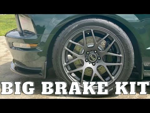 Big Brake Kit installed on my 2008 Bullitt Mustang - Very Affordable!!