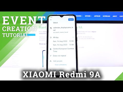 How to Add Event to Calendar in XIAOMI REDMI 9A – Calendar Options