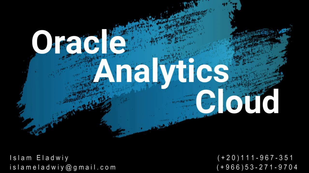 Lesson 5 Creating Oracle Analytics Cloud Instance