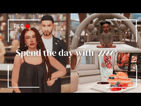 Spend the day with me | SIMS 4 VLOG: Life as a mom, the twins, work and date night