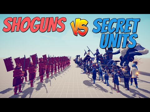20 SHOGUNS VS EVERY SECRET UNITS - Totally Accurate Battle Simulator