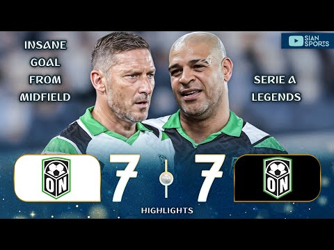 GOL PAZZESCO DA CENTROCAMPO! TOTTI 48ENNE, ADRIANO E LE LEGGENDE DELLA SERIE A FANNO SPETTACOLO
