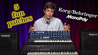5 Fun Synth Patches for the Behringer MonoPoly