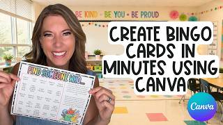 Create Engaging and Fun Bingo Cards in Just Minutes For Your Classroom and Students Using Canva