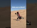 Huge sand rail crash at Glamis sand dunes, swing set jump! #glamis #glamisdunes #rzr #crash