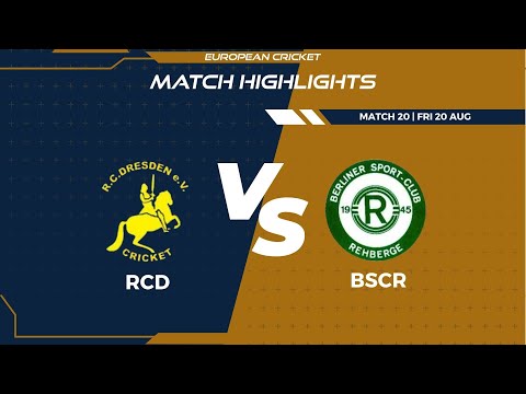 Match 20 - RCD vs BSCR |Highlights | FanCode ECS Germany Day 5| Dresden 2021 | ECS21.671