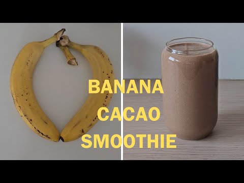 Smoothie de banana e cacau | O MELHOR PARA CRIANÇAS