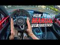 How To Drive A Manual Car For Beginners Rev Match Heel Toe Uphill Start
