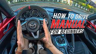 How to drive a manual car for beginners (+ rev match + heel toe + uphill start)