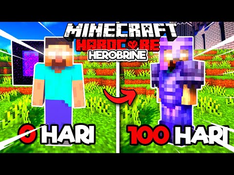 i tried to play minecraft hardcore 100 more days but it became herobrine