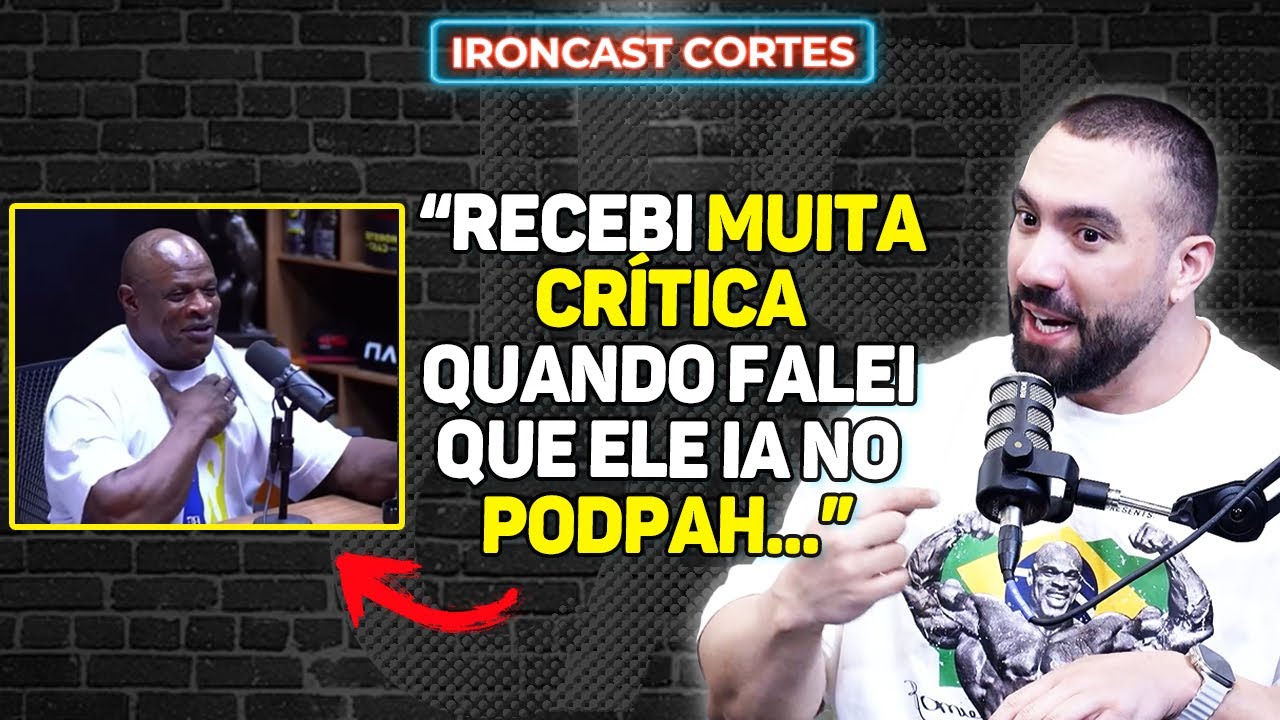RENAN ABRE O JOGO SOBRE HATE QUE RONNIE RECEBEU SOBRE VISITA NO PODPAH – IRONCAST CORTES