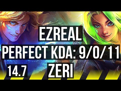 EZ & Maokai vs ZERI & Braum (ADC) | 9/0/11, 73% winrate, Legendary | KR Master | 14.7