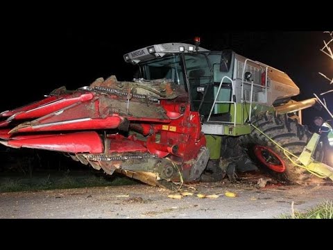 John Deere Tractor Accident Dangerous Machinery! Amazing Farm Technology Crazy Moments of Harvesters