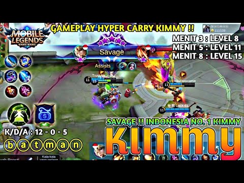 CHARGE LEADER KIMMY SAVAGE ! SUPER FAST FARM LEVEL 15 DI MENIT 8 | TOP 1 INDONESIA KIMMY | By ⓑⓐⓣⓜⓐⓝ