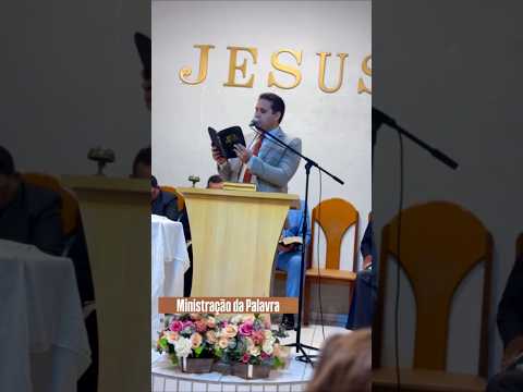 Pb. Erick Sousa pregando na Congregação da Igreja Evangélica Assembléia de Deus em São Francisco-PB